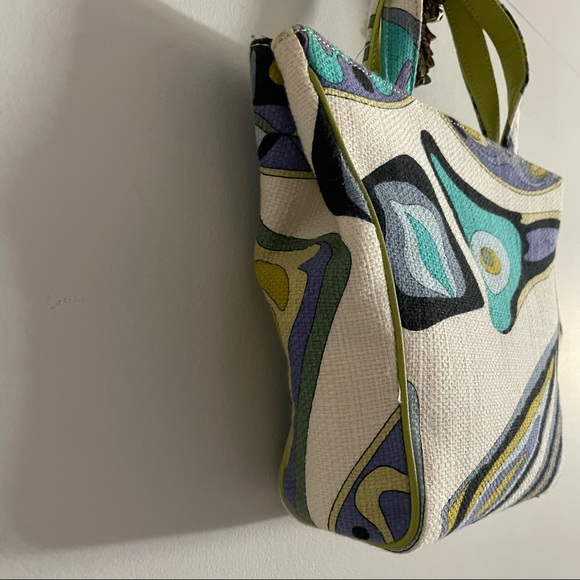 Authentic Emilio Pucci abstract print tote bag - Picture 3 of 15